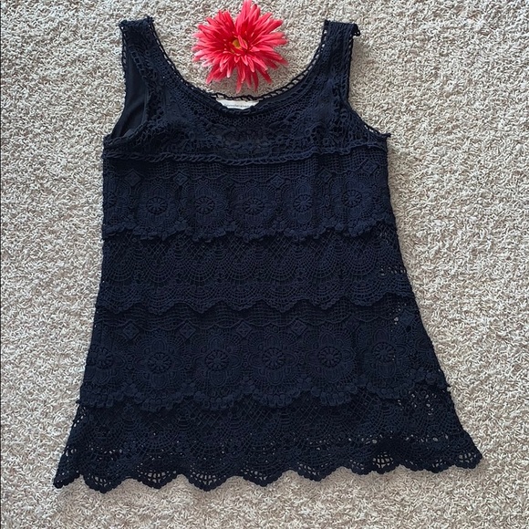 Christopher & Banks Tops - 💙Crocheted Boho Tank💗